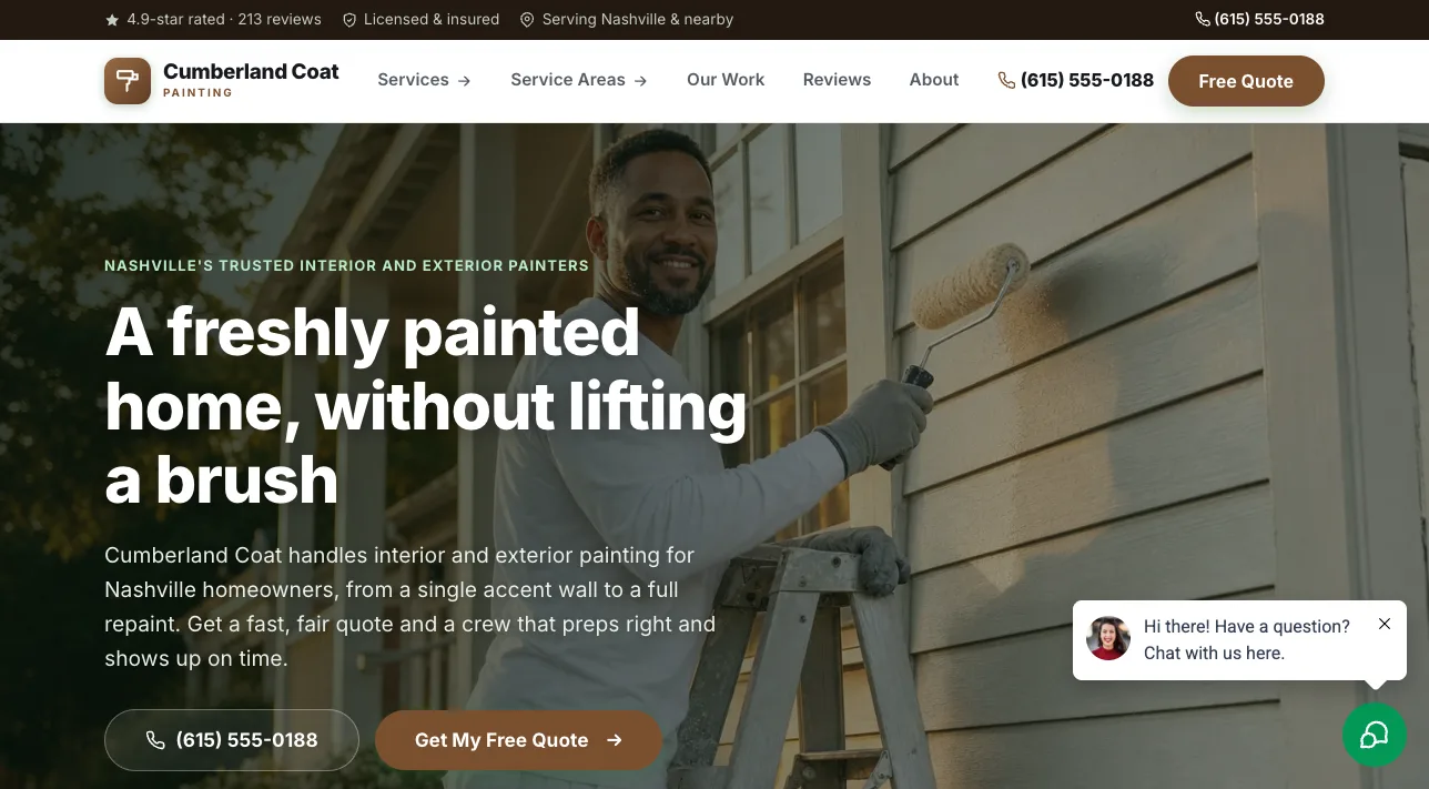 Live painting demo site built by Alexo Digital
