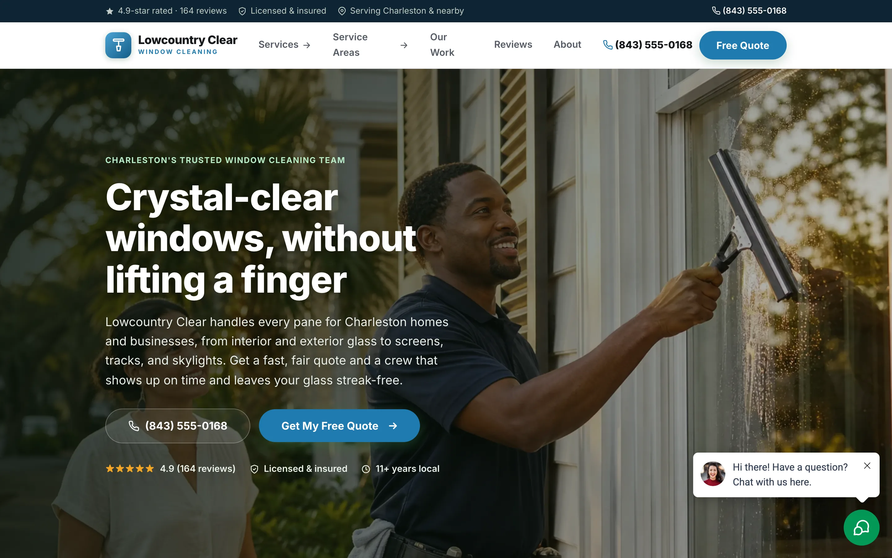 Window cleaning demo website build